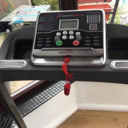 Sports tech F10 Treadmill. Used only once. Smoke and pet free home. Instruction booklet as seen in pictures.