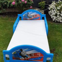 Thomas train toddler bed with waterproof mattress.very good condition only few minor scratches mattress like new collection only