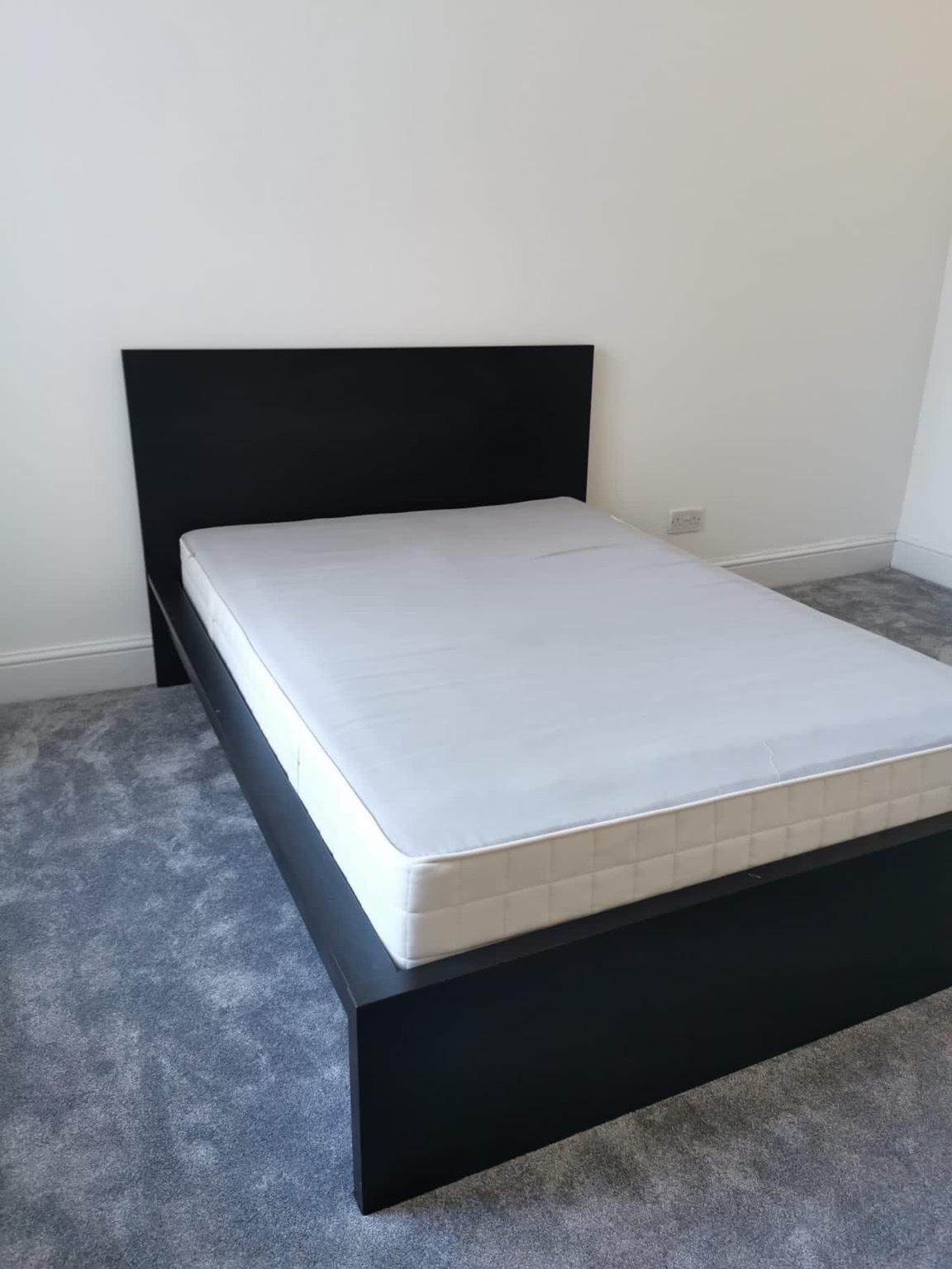 Ikea malm double bed frame with mattress in DA2 Dartford for £150.00