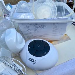 Breast pump set, comes with hand pump and electric pump, all been sterilised before being stored, all in working order. Very good condition. Needs to go ASAP. Cash on collection.
