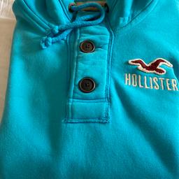 Men’s Hollister Hoodie
Size large Blue/turquoise hoodie
Long sleeved with cuffs Men’s large Hollister Hoodie.
Collection or will post to UK only