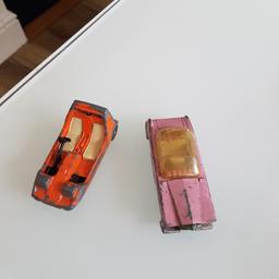 Vintage Corgi Bond Bug and Matchbox Thunderbird Rolls Royce from 1992 selling both as spares or repairs.