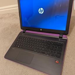 HP Pavilion 15 Laptop
Immaculate condition
AMD A8 Quad Core Processor @ 2GHz
AMD Radeon R5 Graphics
1TB Harddrive
6GB RAM
Great battery life
Windows 10
Beats audio speakers
Webcam
HDMI Port

I run full hardware tests on my laptops which includes battery, harddrive, memory.
These have all passed with no issues

They are also fully cleaned and disinfected
will be sent through royalmail 2nd class signed for.