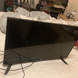 In full working order. JVC 32” TV, like new only selling due to getting a larger tv. Comes with power cable and tv remote. Not a smart tv but was used with a firestick.
