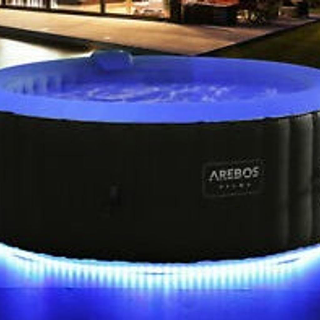 Zwembadvloermat, vloerbedekking voor zwembad, dikke vloer, zwembadmat, vloermat voor spa, opblaasbaar, rond, badmat met whirlpool, tapijt van waterabsorberend vilt