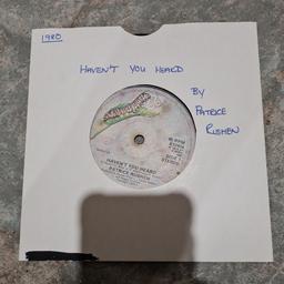Patrice Rushen - Haven't You Heard / keepin faith in love, 7", (Vinyl) k12414.


What you see is whag you get


Not tested due to having no player


Collection or postage with recorded delivery