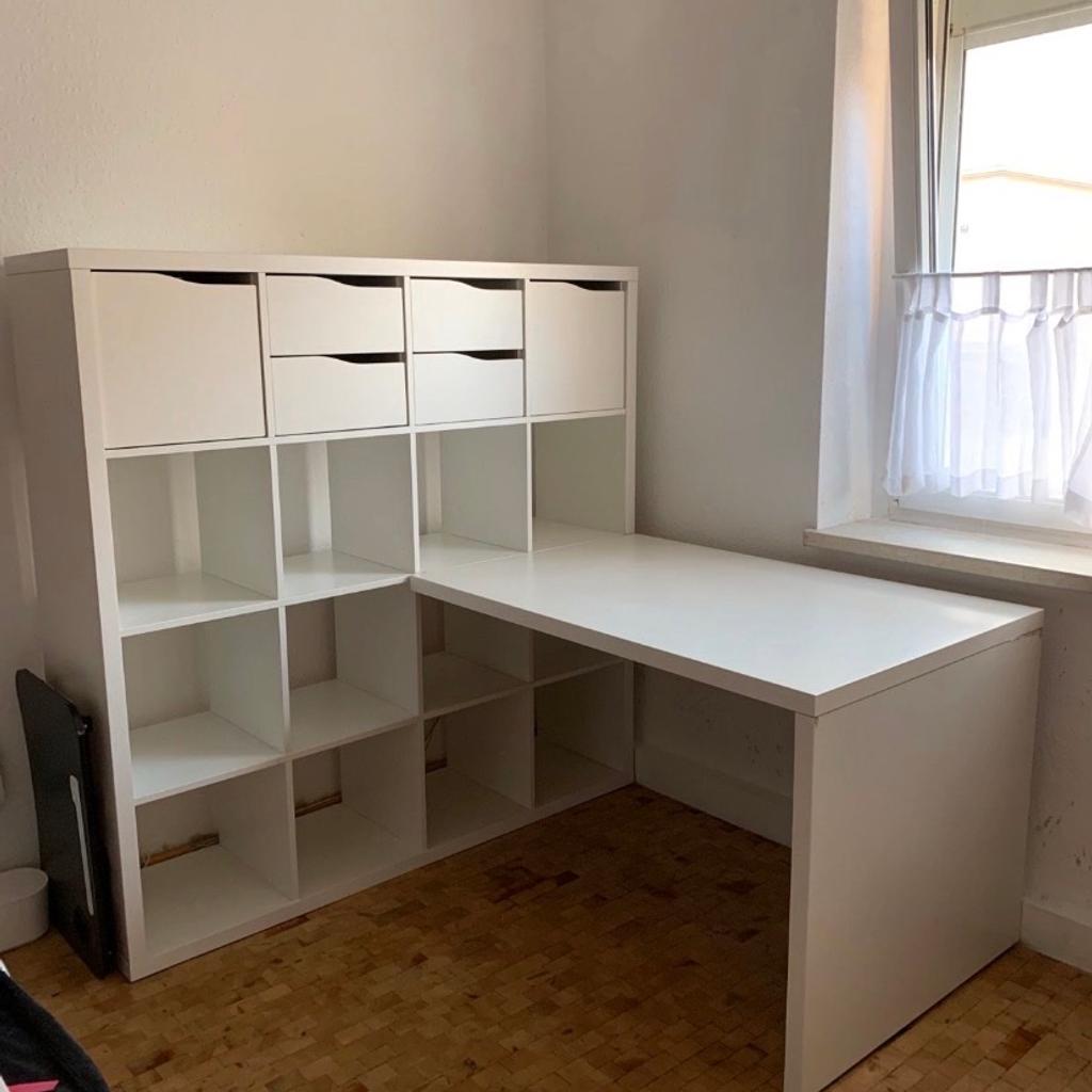 Ikea Kallax mit Schreibtisch in 01587 Riesa für 100,00 € zum Verkauf
