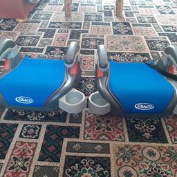 2 graco booster car seats for children £10 pair approx 3 to 10 year old
