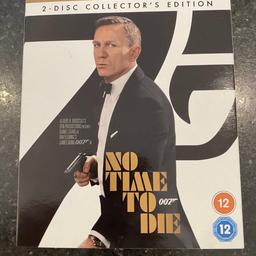 Rare collector’s Edition - No Time To Die (Blu-ray, 2021, 2-Disc Set) with Daniel Craig & Cary Joji Fukunaga.

Unusual item not always available for general sale as been part of a Blu-Ray 2 Dic’s collector’s edition.

Only watched once so, in mint condition!

Makes a great gift at a bargain sale price!!

Buyer to collect from Brixton.
Can be also post for a small fee.

Please check out my listed items for sale!🤔🎁