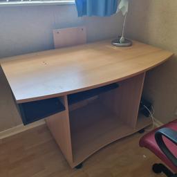 wooden computer desk excellent condition comes from a smoke and pet free home need gone by Monday collection only