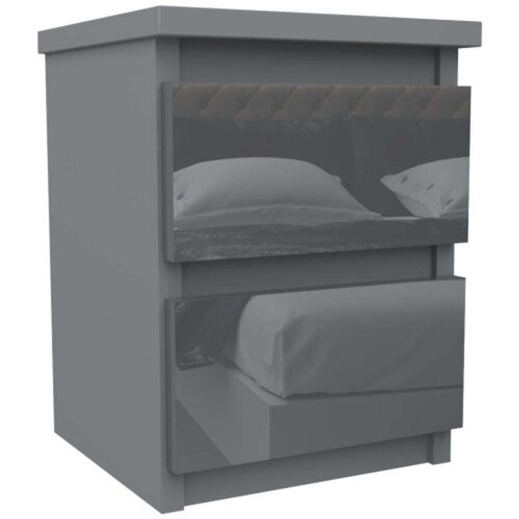 Size: 30x30x40cm

Flawless no handle design

With 2 smooth sliding drawers

Features

Finish: Gloss
