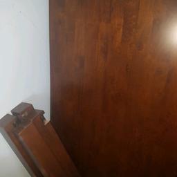 in excellent condition dinning table soiled wood never used since bought. Colour walnut it's can be use 4 or 6 chairs. Only table.  collection only please