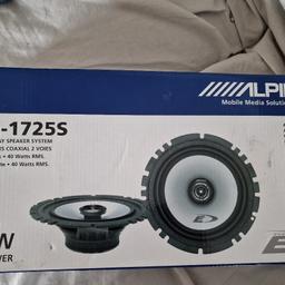 BRAND NEW ALPINE SXE-1725S SPEAKERS

REVIEWS ARE GOOD

SIZE IS 6.5 INCH

COLLECTION FROM KINGS HEATH B14

CALL ME ON 07966629612 FOR MORE INFO

CHECK MY OTHER ADS FOR WIRING KITS, SPEAKERS ALL SIZES, SUBS, AMP, TWEETERS, CAR STEREOS