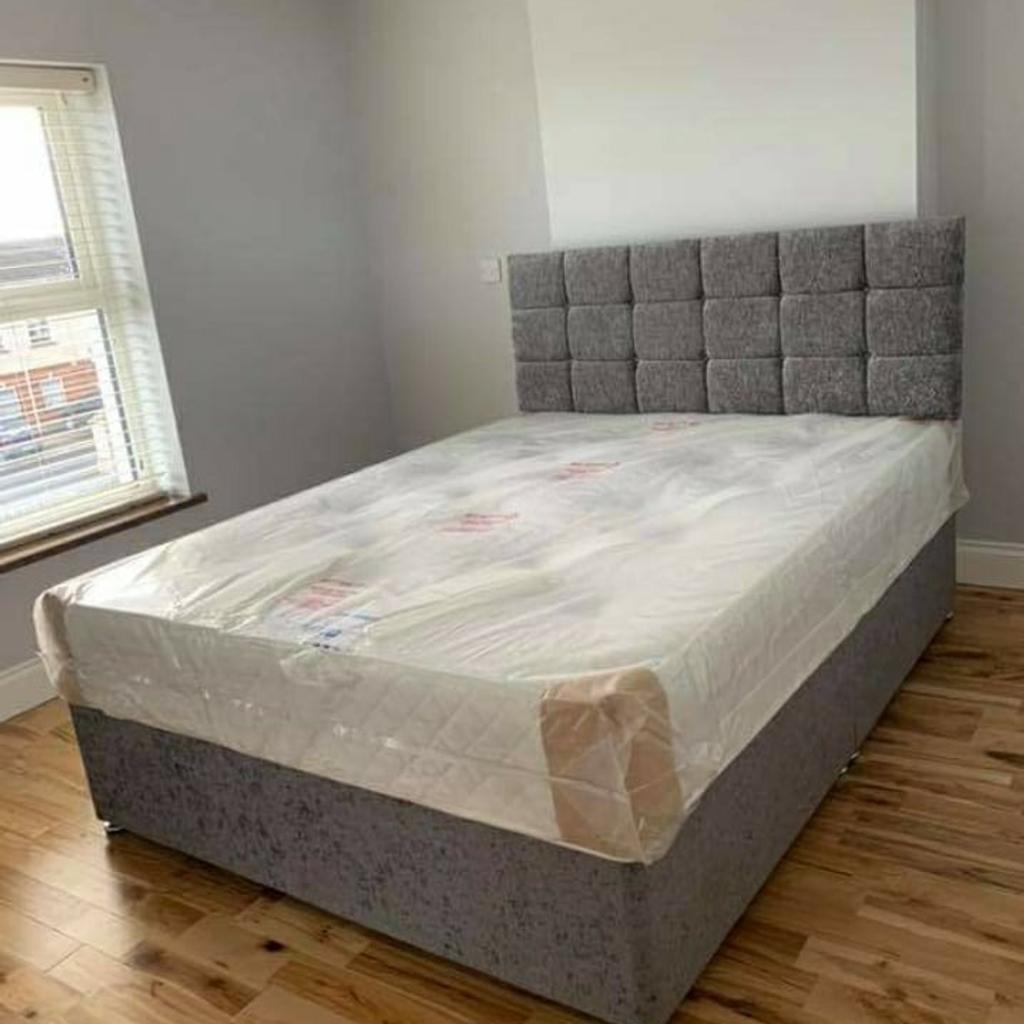 Divan Crushed Velvet Double Size Beds in Walsall for £160.00 for sale