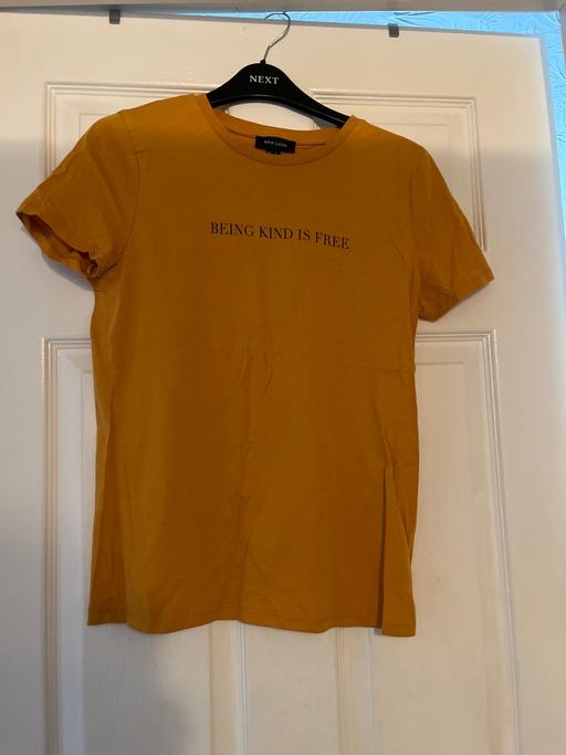 Buy & Sell West Midlands Sandwell - Photos for New look ocre tee shirt ladies size 10