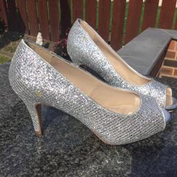 Silver heel, wide fit, from next brand new size 6