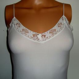 White Seamless Body Shaping Medium Control Camisole
So soft and comfortable – You will want to wear it under everything!
Matching sports bras, knickers and boyshorts are available. (Sold separately)
This cami features a beautiful lace trim along the V-neckline in the front. Problem areas involving soft skin around the tummy and hips are gently smoothed away.

Brand new with tags
Light support – No hooks or scratchy fastenings
Available in sizes UK: 8-10, 10-12, 12-14, 14-16
Available colours: Beige, Black, Pink, White, Turquoise Blue
Machine washable (30 degrees) 

**I will be reporting scam emails to Shpock and National Fraud Line and the senders will be blocked immediately. I only communicate via Shpock mailing service and will not provide any personal details to scammers.**

CASH PAYMENT ON COLLECTION OR DELIVERY.