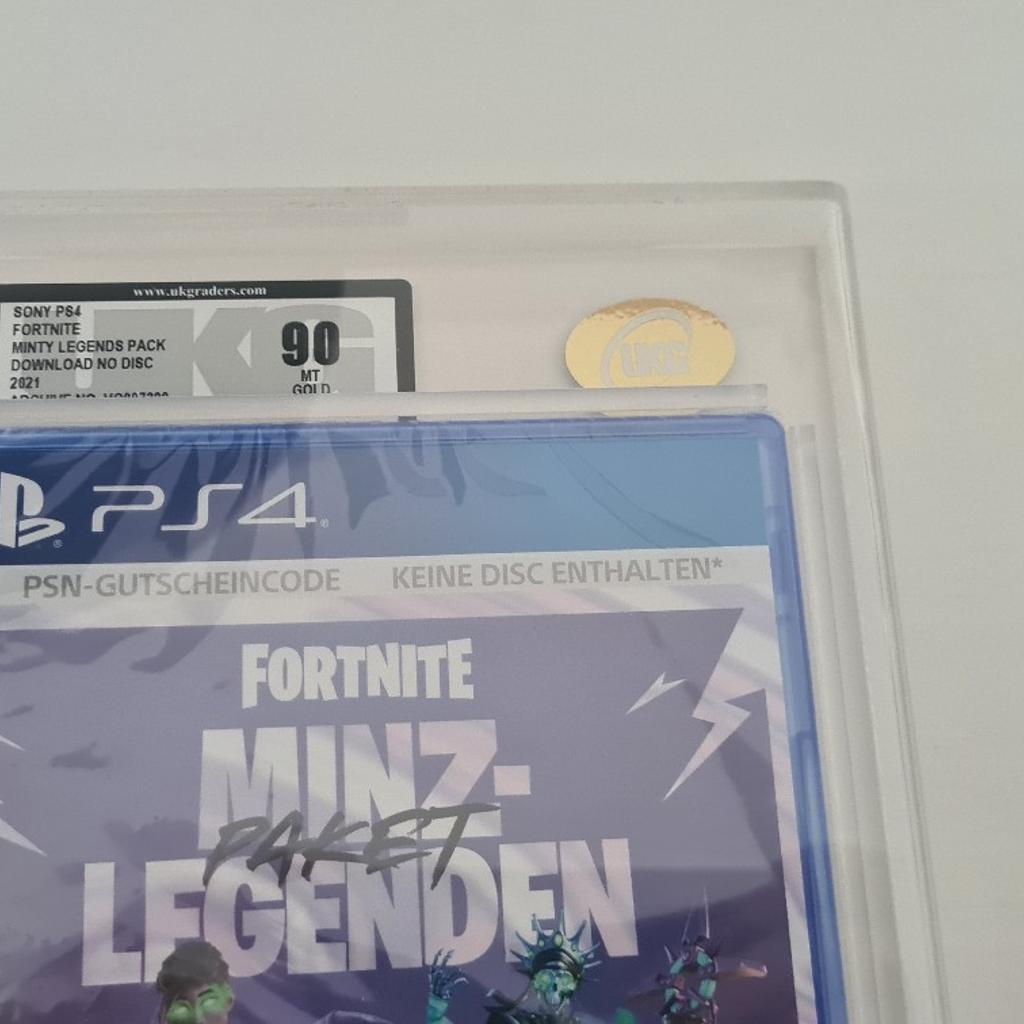 Hi ich verkaufe mein von UKG bewertetes

Fortnite "Minz-Legenden" für die PS4

Es hat ein sehr gutes 90 NM Gold Grade erhalten.

Versand möglich

Keine Rücknahme oder sonstige Gewährleistung.