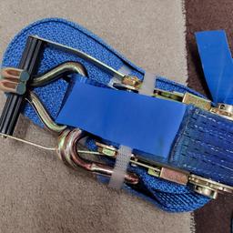 5000kg,10metre Ratchet straps x2
as in pics in blue,never used