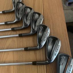 King Cobra golf irons
5iron / pw 7 clubs in total
Golf pride grips
Ideal for anyone new to golf / beginners