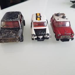 3 Vintage Corgi Mini's in played with condition. Selling as Spares or Repairs