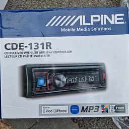ALPINE CDE 131R SINGLE DIN STEREO

USED FOR 2 DAYS

VERY LOUD AND POWERFUL

GRAB A BARGAIN

INCLUDES CAGE, SURROUND AND ISO LEADS

CD, USB AND AUX PORT

GOOD CONDITION

COLLECTION FROM KINGS HEATH B14

CALL ME ON 07966629612 FOR MORE INFO

CHECK MY OTHER ADS FOR WIRING KITS, SPEAKERS ALL SIZES, SUBS, AMP, TWEETERS, CAR STEREOS