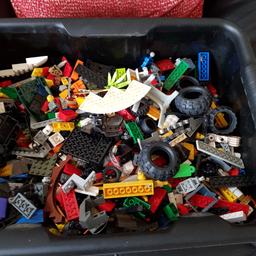 large   box full of mixed  lego  loads of pieces