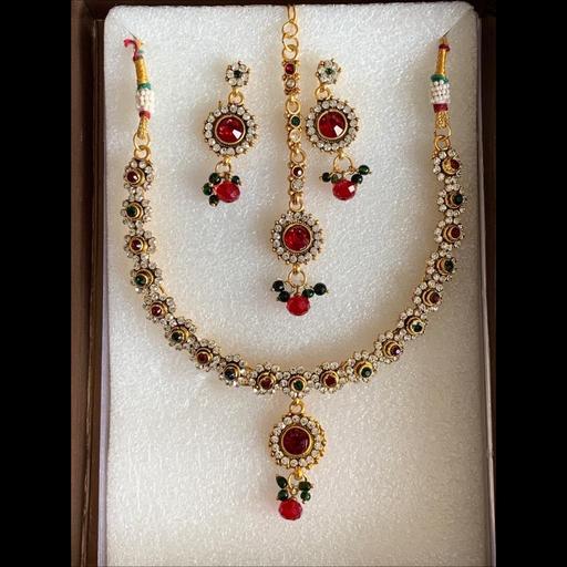 Buy & Sell West Midlands Sandwell - Photos for Red, Green & Gold Full Jewellery set.