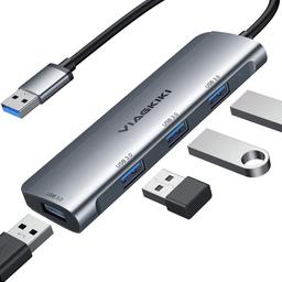 BRAND NEW ONLY £8!!
 4 Port USB 3.0 Hub, Aluminum Superspeed Data Transfer USB Splitter - Laptop/Macbook/PS4/PS5/Mac Pro/mini/iMac/Surface Pro/XPS/Notebook PC/USB Flash Drives/Mobile HDD
