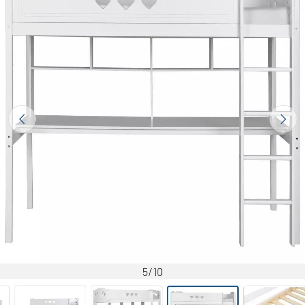 Argos Mia single high sleeper with desk in B76 Birmingham for £110.00