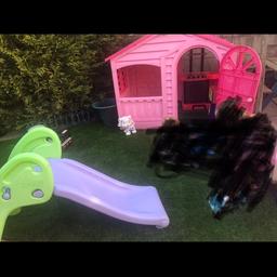 Good condition slightly sun faded
Could do with a hose down 
Kids haven’t played in it for a long time gives them more play room 
Open to offers