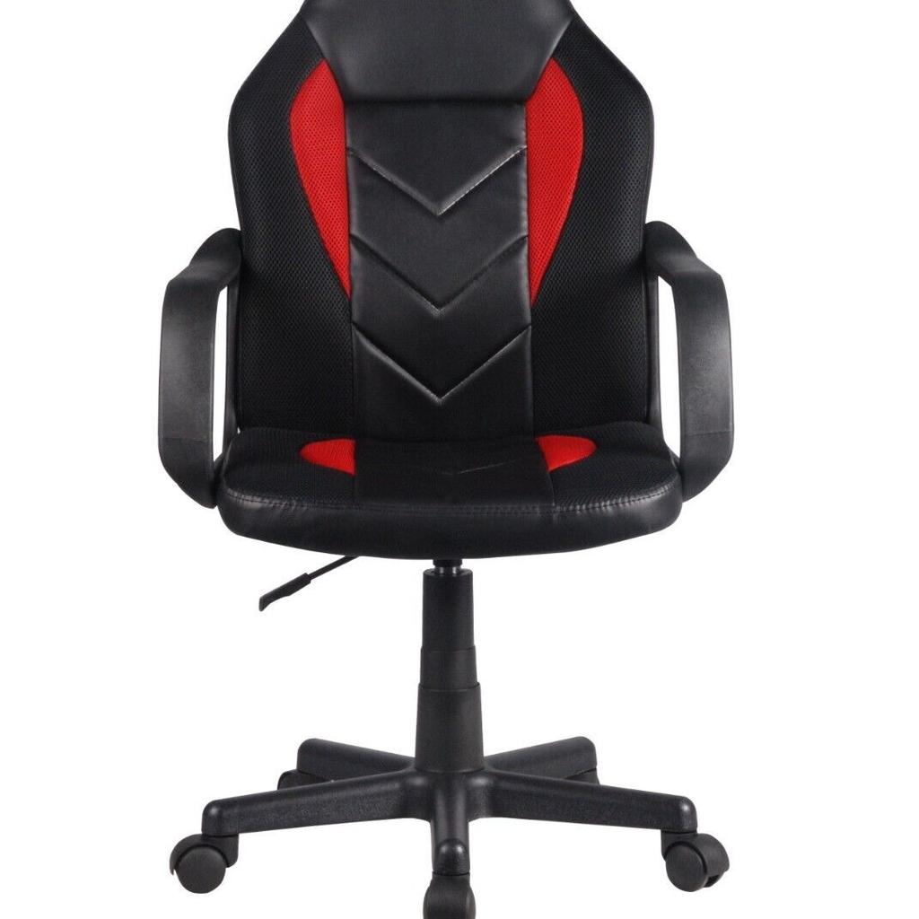 Office Racing Sports Computer Desk Gaming Swivel Chair PU Leather Mesh Executive
Condition: Brand New Boxed.

Office Racing Sports Computer Desk Gaming Swivel Chair PU Leather Mesh Executive
Swivel chair
Upholstered in breathable Mesh and PU leather
Height adjustable
Padded seat and back rest
Simply home assembly
Width 56 cm Depth 59 cm Height 93-105 cm. Max user weight 18 stone
Maximum user weight limit 18 st
12 months back to base warranty.

Delivery: Sent via tracked 48 hr. delivery. Sorry we currently do not deliver to any off shore Islands or Northern Ireland