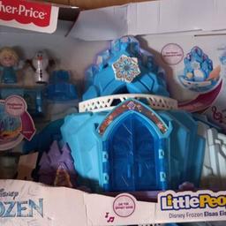 Brand new Frozen castle can deliver for cost of postage or can deliver if local boxes are damaged but don't affect item 