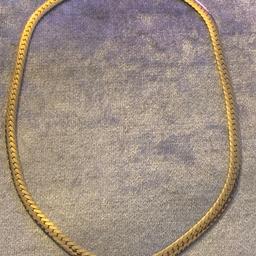 Hallmarked chain yellow gold filled in pristine condition. Purchased for my daughter but slightly big for her young neck. This is a very elegant necklace. Collection only please BD9