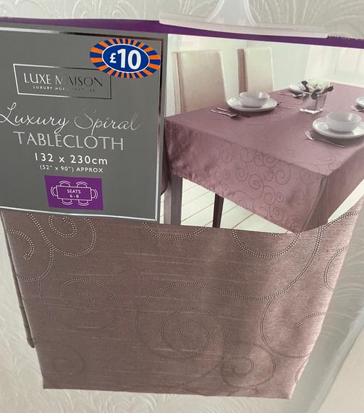 Buy & Sell West Midlands Birmingham - Photos for Mauve spiral tablecloth