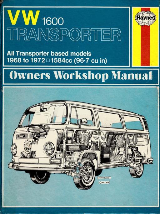 Vehicles Greater Manchester Stockport - Photos for HAYNES VW 1600 TRANSPORTER MANUAL 1968 - 1972