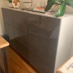 Selling a grey, high gloss sideboard(items on top not included). Some light marks of usage but nothing major.
Measurements are:
Hight: 113cm
Length: 180cm
Depth: 43cm

Pick up is close to Borough station