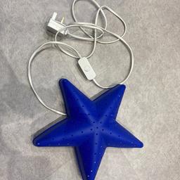 Blue Star Lamp used. Includes the bulb.