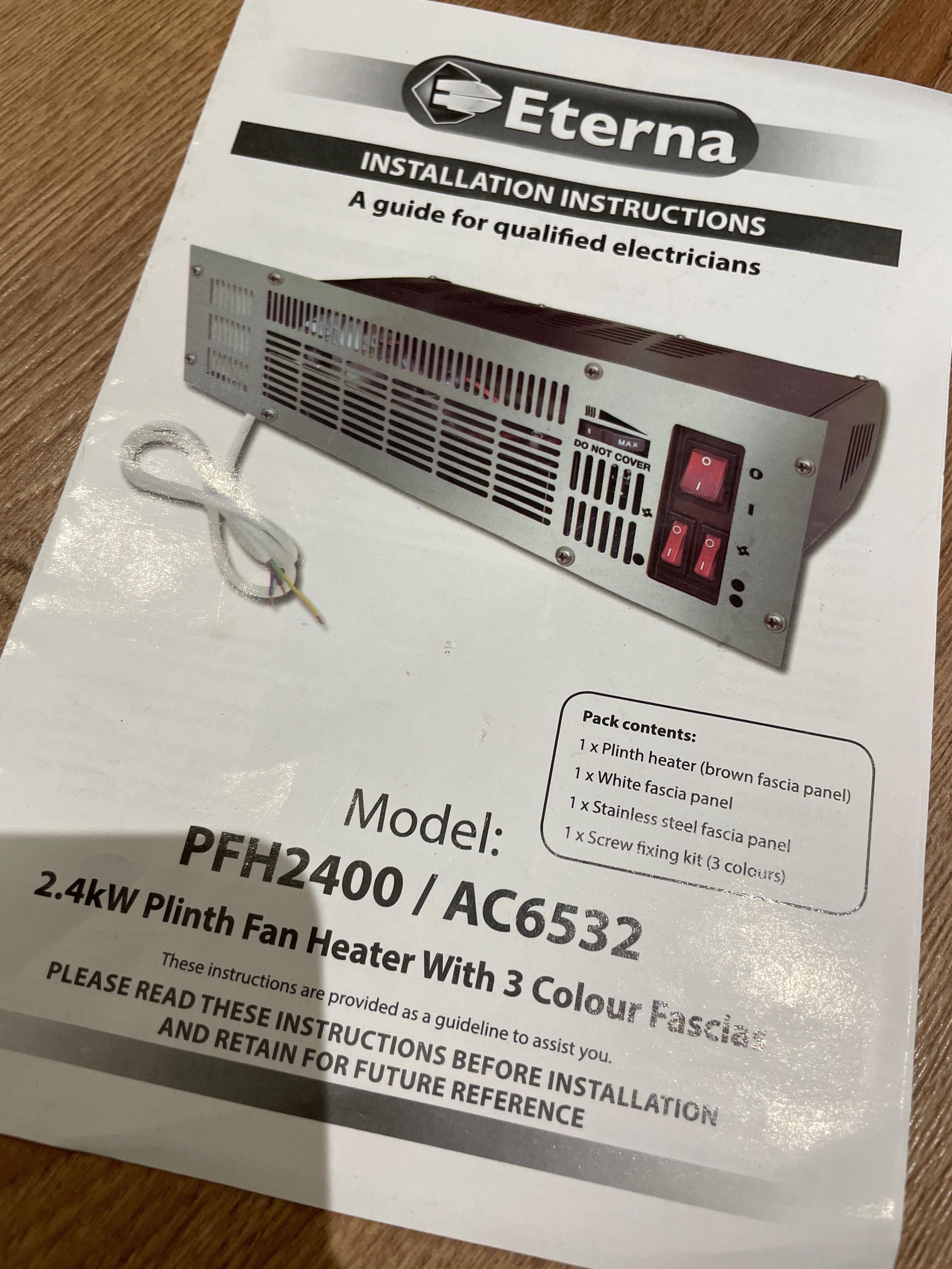 Howdens Electric Plinth Heater in LS17 Leeds für £ 42,00 zum Verkauf