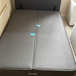 three quarter bed 4ft wide.
bought from dreams. label still on ..
includes , bed , and headboard, no matress
Like new.
collect from ws10 wednesbury.
Bargain.. need gone asap.
headboard dark grey .