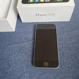 IPhone 5s
In box
Used but very good condition
Comes with box & sim opening key
Black with silver edges