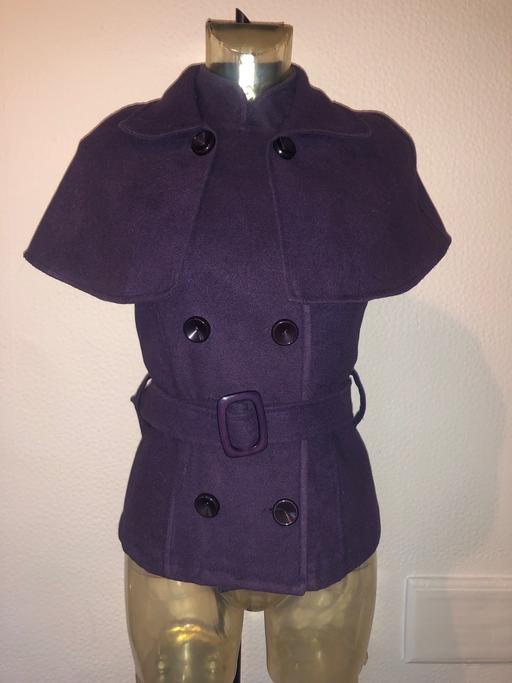 Buy & Sell Merseyside Sefton - Photos for Purple Jacket removable cape Wool S 10/12