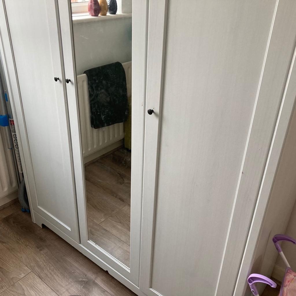 Aspelund IKEA 3 door white wardrobe in Stockport for £90.00 for sale