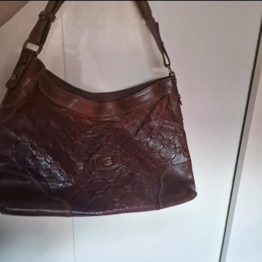 Buy & Sell West London Hounslow - Photos for PIERO GUIDI large leather shoulder bag dark