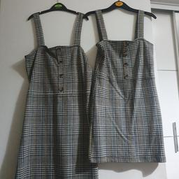 pinafore dresses age 9 to 10 and 12 to 13 years old..but will fit a year or two younger.
selling similar pinafore dresses on my page also.
worn once and my girls have outgrown them now.
both for £10 or £6 each
Collection lozells B19 or saltley