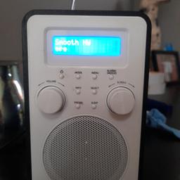 dab radio with alarm clock only used a few times collection only please battery cover missing but runs on mains 
