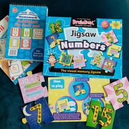 Brainbox, Visual Memory numbers game, as new
Age 3 +
Plus Addition flip flash pad
And Learn to spell age 5+
To be collected