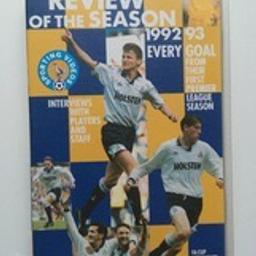 Original 1993 VHS video - TOTTENHAM HOTSPUR - REVIEW OF THE SEASON 1992/93 in very good condition.  Postage available to any location in the world from trusted seller - selling successfully online since 2011. Please e-mail any queries. All questions answered and offers considered.