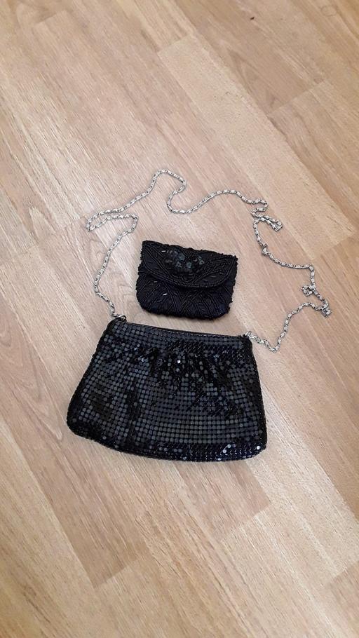 Buy & Sell West Midlands Sandwell - Photos for Vintage Black Evening Bag & Purse