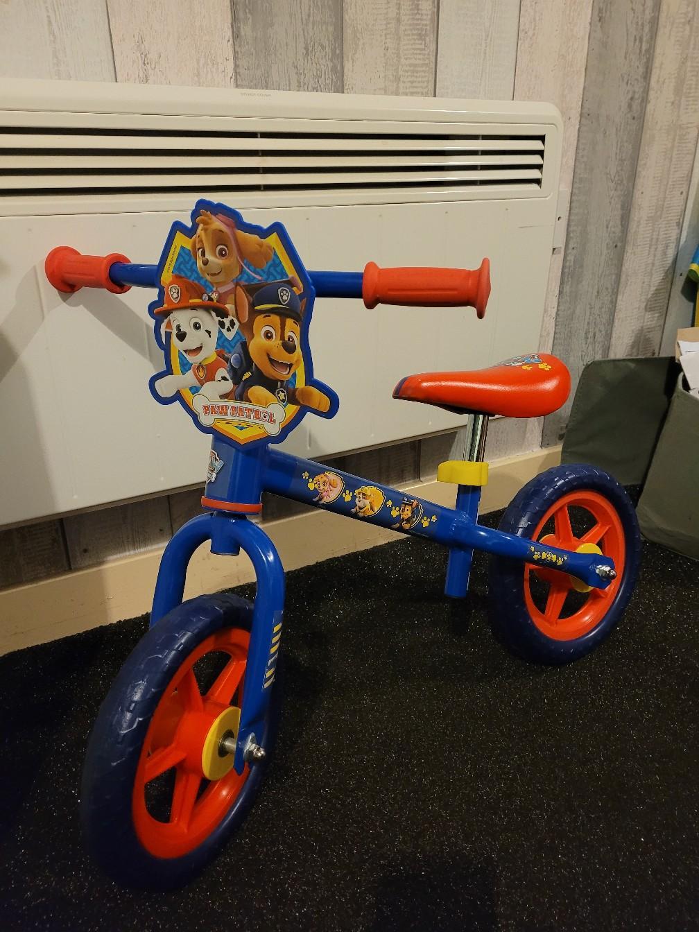 paw patrol balance bike asda